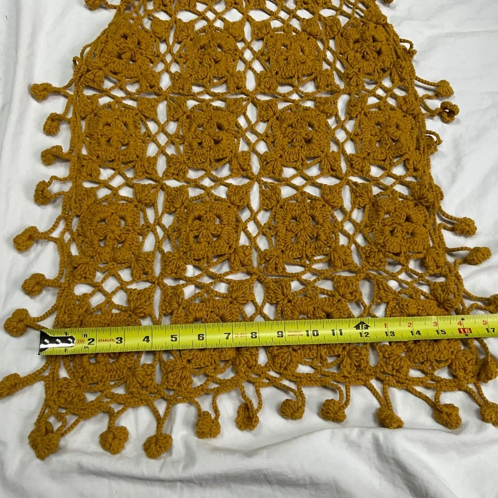 Pure Handknit Crochet Scarf - Picture 3 of 7